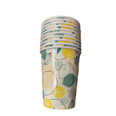 IRGE BICCHIERI DI CARTA MODELLO LIMONI CA CC. 250 PZ. 10