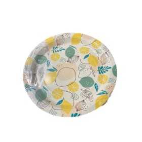 IRGE PIATTI DESSERT DI CARTA MODELLO LIMONI DIAM. 17 CM. PZ. 10
