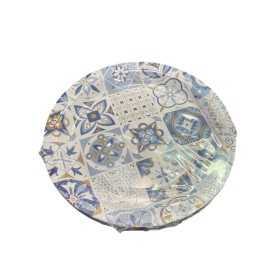 IRGE PIATTI DESSERT DI CARTA MODELLO MAIOLICA DIAM. 17 CM. PZ.