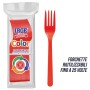 IRGE FORCHETTA IN PLASTICA PP ROSSA PZ. 20