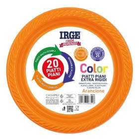 IRGE PIATTI DI PLASTICA PIANI ORANGE PZ. 20