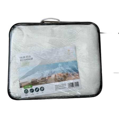 VELA RETE PARASOLE RETTANGOLARE DI COLORE BIANCO MT. 2x3