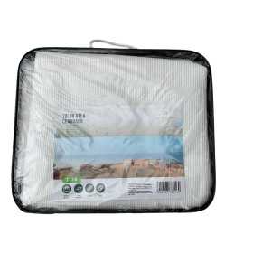 VELA RETE PARASOLE QUADRATA DI COLORE BIANCO MT. 3x3