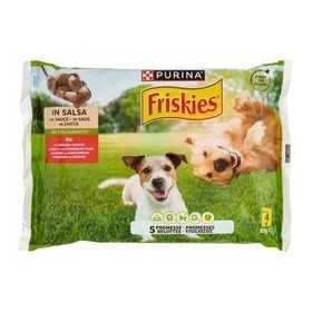 FRISKIES BOCCONCINI PER CANE IN SALSA CANE MANZO E PATATE 4X85GR