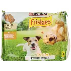 FRISKIES BOCCONCINI PER CANE IN SALSA CANE POLLO E CAROTE 4X85GR