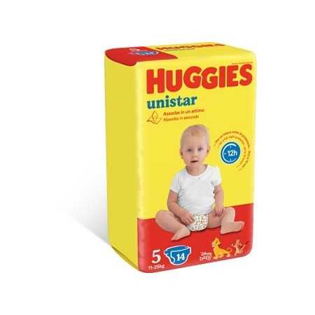 HUGGIES UNISTAR PANNOLINI 5 (11-25KG) 14