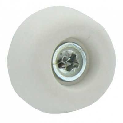 CONFEZIONE 8 SOTTOSEDIE CONO CON VITI MM. 30 BIANCO 