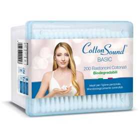 COTTON SOUND BASTONCINI COTONATI BIODEGRADABILI 200 PEZZI