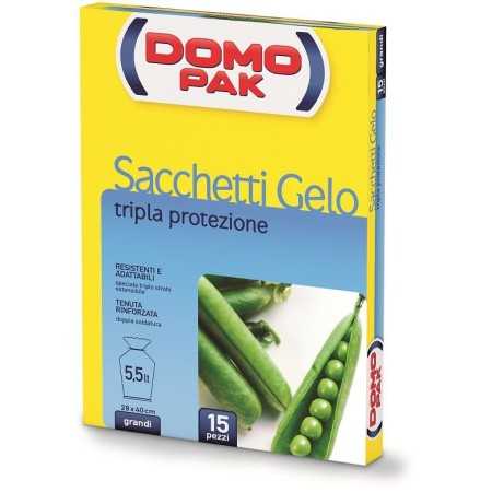 DOMOPAK SACCHETTI PER ALIMENTI GELO GRANDI 15PZ