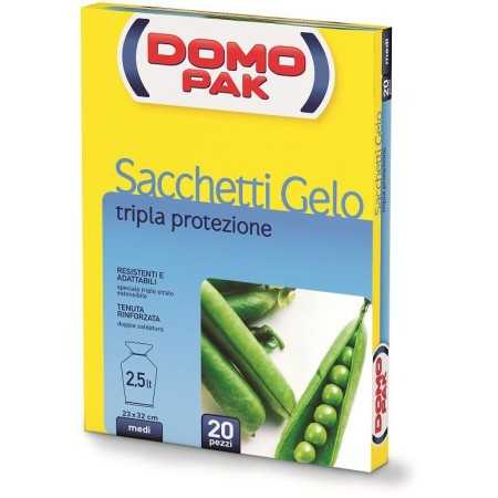 DOMOPAK SACCHETTI PER ALIMENTI GELO MEDI 20PZ