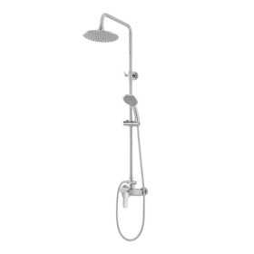 FERIDRAS COLONNA DOCCIA LINEA PLATINUM IN ACCIAIO CROMATO DA CM. 108 a 145