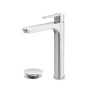 FERIDRAS MISCELATORE LAVABO CROMATO SERIES IRIS ALTO COMPLETO DI PILETTA