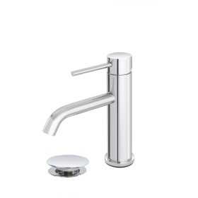 FERIDRAS MISCELATORE LAVABO IN ACCIAIO INOSSIDABILE SERIE NUEGO COMPLETO DI PILETTA