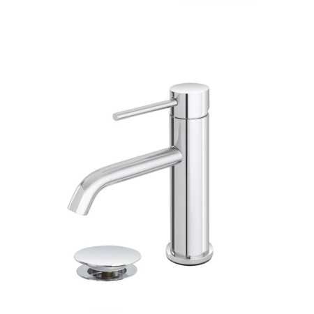 FERIDRAS MISCELATORE LAVABO IN ACCIAIO INOSSIDABILE SERIE NUEGO COMPLETO DI PILETTA