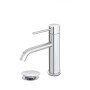 FERIDRAS MISCELATORE LAVABO IN ACCIAIO INOSSIDABILE SERIE NUEGO COMPLETO DI PILETTA
