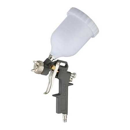 AEROGRAFO AC CON SERBATOIO NYLON SUPERIORE UGELLO MM. 1,5