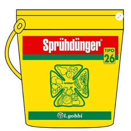 GOBBI SPRUHDUNGER TYPE 26 FOLIAR FERTILIZER NPK 15.28.20 WITH MICROELEMENTS GR. 100