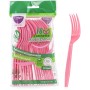 CLENDY COLOR ROSA FORCHETTE RIUTILIZZABILI 18 PEZZI