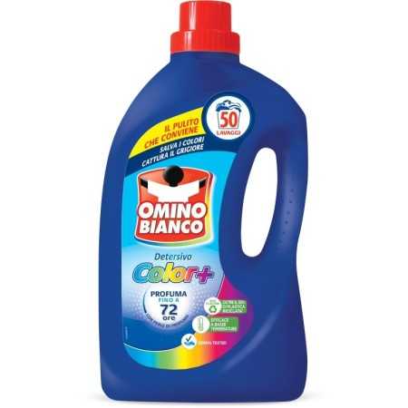 OMINO BIANCO DETERSIVO LAVATRICE LIQUIDO COLOR CON 50 LAVAGGI