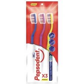 PEPSODENT FAMILY CLEAN ACTION SPAZZOLINO DA DENTI MEDIUM 3PZ