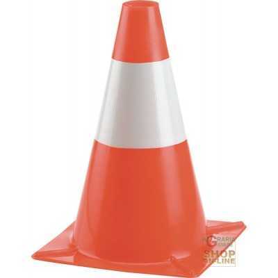 SPARTITRAFFICO CONE H 30 CM BASE IN ORANGE PLASTIC COLOR WHITE
