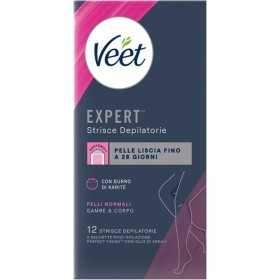VEET EXPERT STRISCE DEPILATORIE GAMBE E CORPO PELLI NORMALI 12