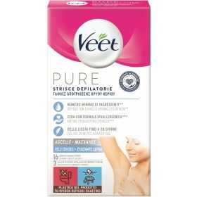 VEET PURE STRISCE DEPILATORIE ASCELLE 16 PEZZI