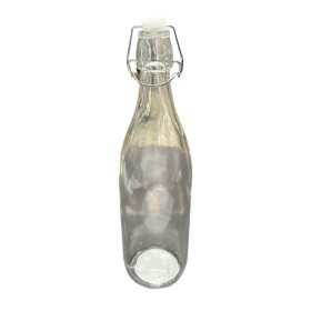 DC CASA BOTTIGLIA IN VETRO TRASPARENTE CON TAPPO ERMETICO CM 8,6x32 ML. 950