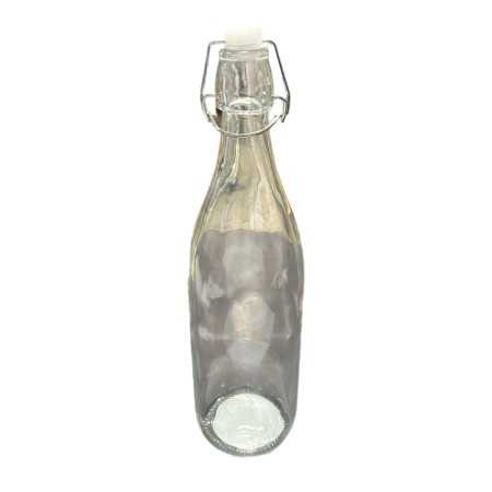 DC CASA BOTTIGLIA IN VETRO TRASPARENTE CON TAPPO ERMETICO CM 8,6x32 ML. 950
