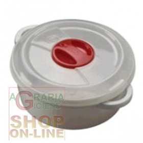 PLASTIC CONTAINER FOR MICROWAVE WITH VALVE LT. 1.5