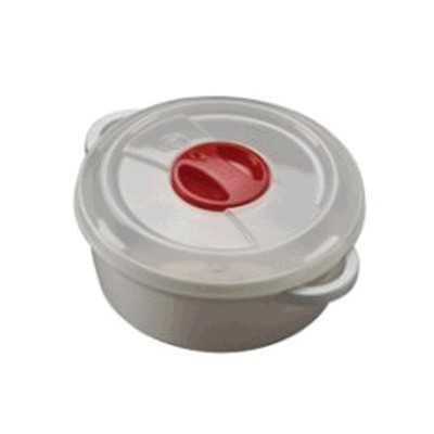 PLASTIC CONTAINER FOR MICROWAVE WITH VALVE LT. 2