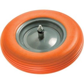 RUOTA PU PIENA ANTIFORO PER CARRIOLA 3,50x8 DISCO IN METALLO