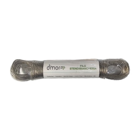 DIMORAE FILO PER STENDIBIANCHERIA RIVESTITO IN ACCIAIO mt. 10x2,5 mm.