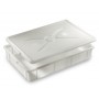 MULTIPLE CONTAINER LT. 18 CM. 60x40x10h. WHITE without lid