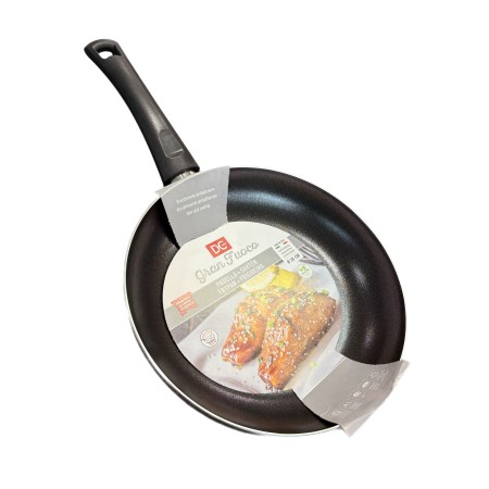 DC CASA GRAN FUOCO PADELLA IN ALLUMINIO CON MANICO ATERMICO CM. 28