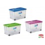 Multi-purpose container with semi-transparent barrel and