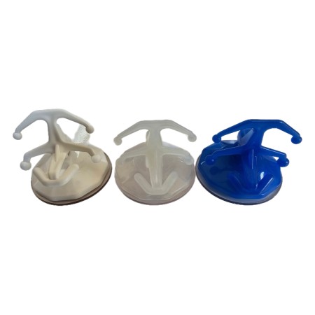 DIMORAE GANCIO VENTOSA MULTIPLO PLAST.7X7CM GRANDE 1PZ