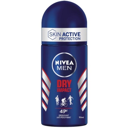 NIVEA DEODORANTE ROLL ON MEN DRY IMPACT ML. 50