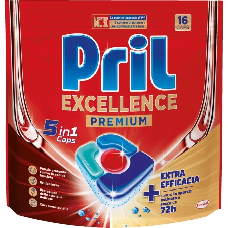 PRIL EXCELLENCE 5IN1 PREMIUM 16 CAPS PER LAVASTOVIGLIE
