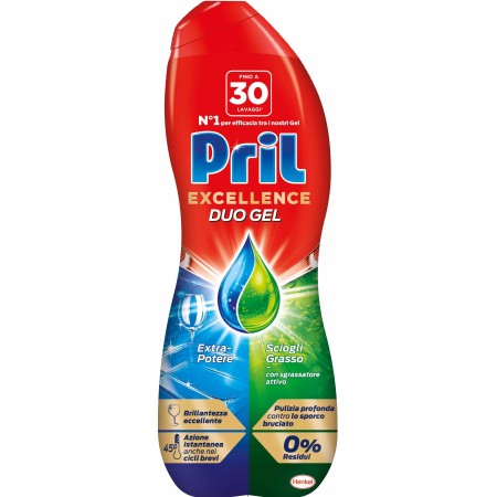 PRIL EXCELLENCE DUO GEL SCIOGLIGRASSO PER LAVASTOVIGLIE 30 LAVAGGI