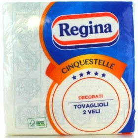 REGINA TOVAGLIOLI DI CARTA 5 STELLE 2 VELI 43 PEZZI