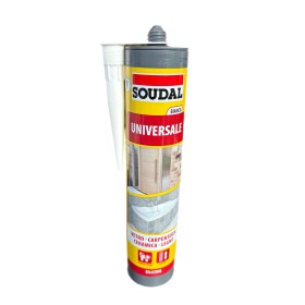 SOUDAL CARTUCCIA SILICONE UNIVERSALE BIANCO ML.280