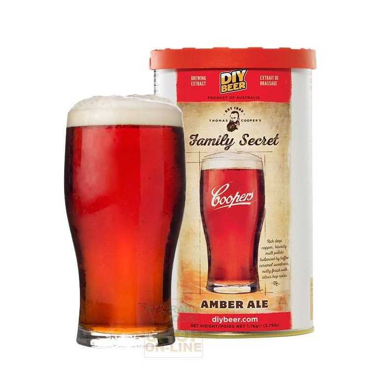 COOPERS MALT AMBER ALE MALT EXTRACT OF BARLEY AND HOP FOR THE