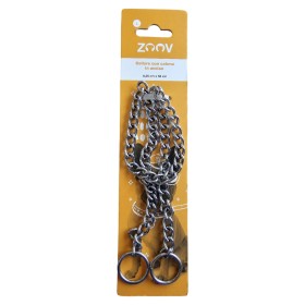 COLLAR FOR DOGS IN STEEL WITH NARROW LINES MM. 2,5x56cm.