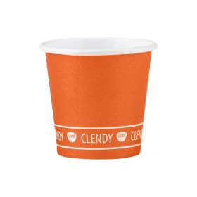 CLENDY BIO BICCH.CAFFE'CARTA 50PZ ARANCIO