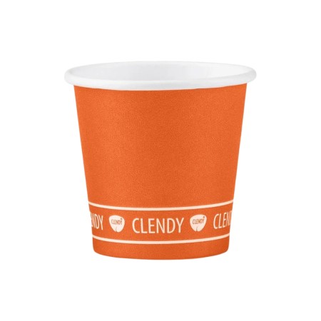CLENDY BIO BICCH.CAFFE'CARTA 50PZ ARANCIO