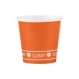 CLENDY BIO BICCH.CAFFE'CARTA 50PZ ARANCIO