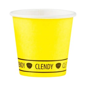 CLENDY BIO BICCH.CAFFE'CARTA 50PZ GIALLO