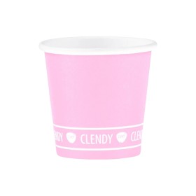 CLENDY BIO BICCH.CAFFE'CARTA 50PZ ROSA