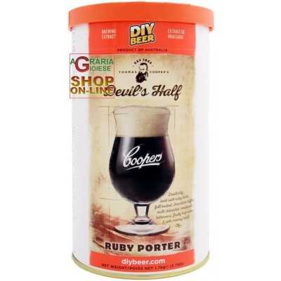 COOPERS MALTO PER BIRRA RUBY PORTER DEVIL HALF KG. 1,7 